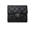 Chanel Small Wallet, &pound;550, Accessories, Black, Lambskin Leather, Front view